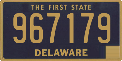 DE license plate 967179