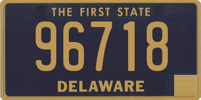 DE license plate 96718