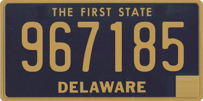 DE license plate 967185