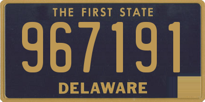 DE license plate 967191