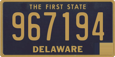 DE license plate 967194