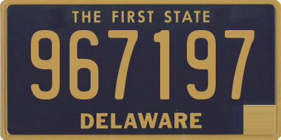 DE license plate 967197