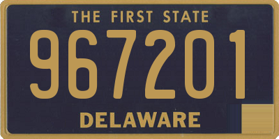 DE license plate 967201