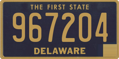 DE license plate 967204