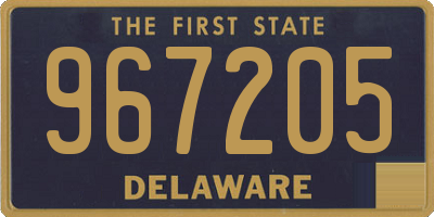 DE license plate 967205