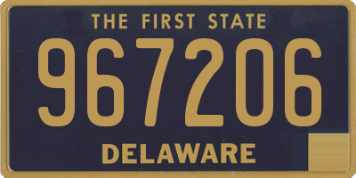 DE license plate 967206