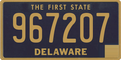 DE license plate 967207