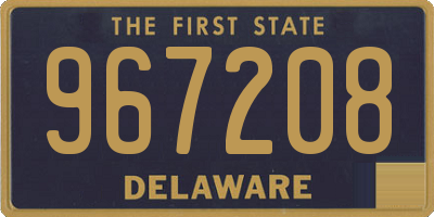 DE license plate 967208