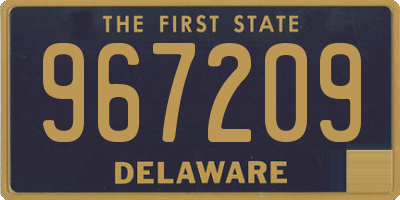 DE license plate 967209