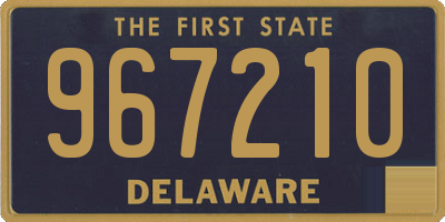 DE license plate 967210