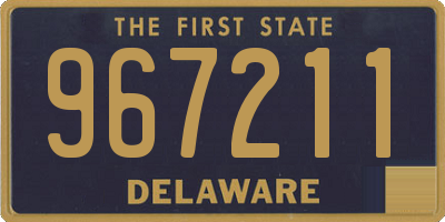 DE license plate 967211