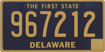 DE license plate 967212