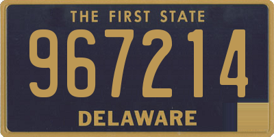 DE license plate 967214