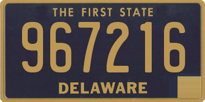 DE license plate 967216