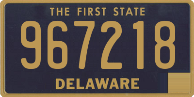 DE license plate 967218