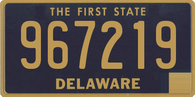 DE license plate 967219