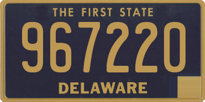 DE license plate 967220