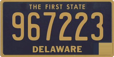 DE license plate 967223