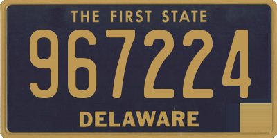 DE license plate 967224