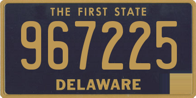 DE license plate 967225