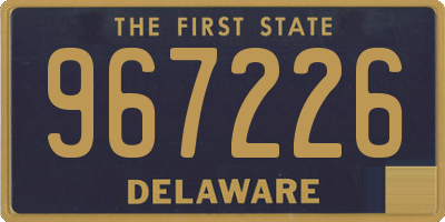 DE license plate 967226