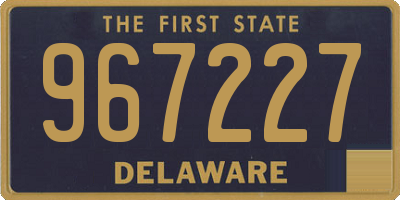 DE license plate 967227