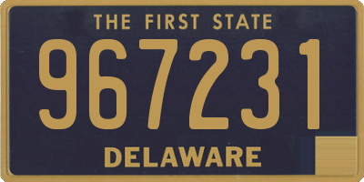 DE license plate 967231