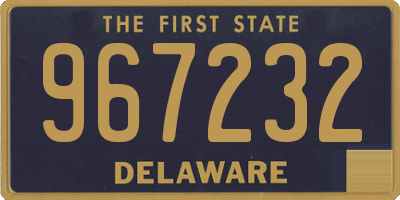 DE license plate 967232