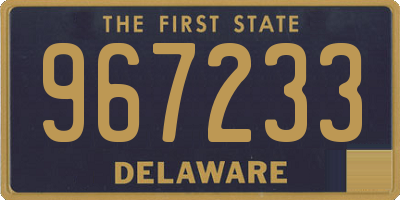 DE license plate 967233