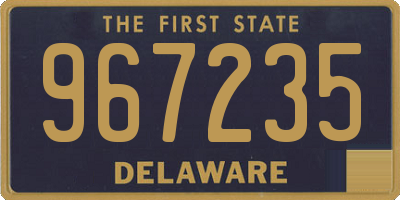 DE license plate 967235