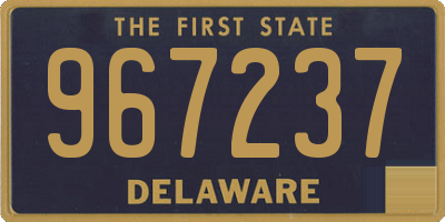 DE license plate 967237