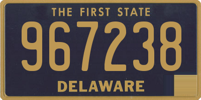 DE license plate 967238