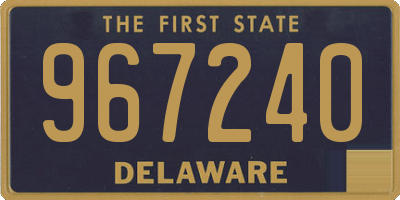 DE license plate 967240