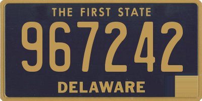 DE license plate 967242