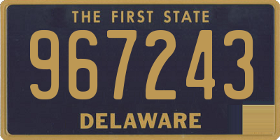 DE license plate 967243