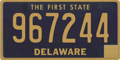 DE license plate 967244