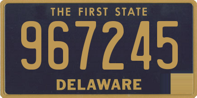 DE license plate 967245