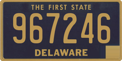 DE license plate 967246