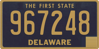 DE license plate 967248