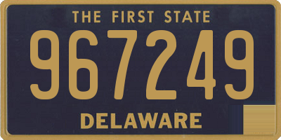 DE license plate 967249