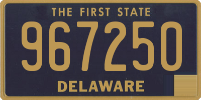 DE license plate 967250