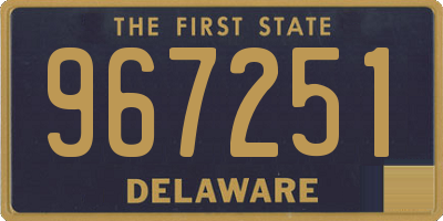 DE license plate 967251