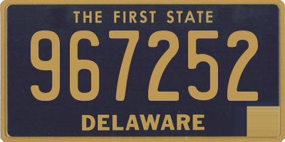 DE license plate 967252