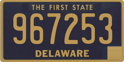 DE license plate 967253