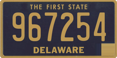 DE license plate 967254