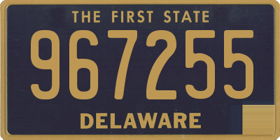 DE license plate 967255