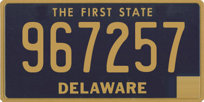 DE license plate 967257