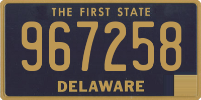 DE license plate 967258