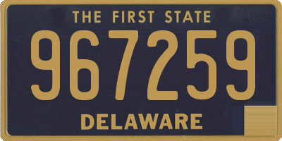 DE license plate 967259