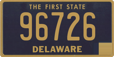 DE license plate 96726